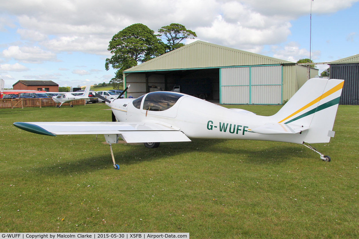 G-WUFF, 2003 Europa Monowheel C/N PFA 247-12942, Europa G-WUFF at Fishburn Airfield UK, May 30th 2015.