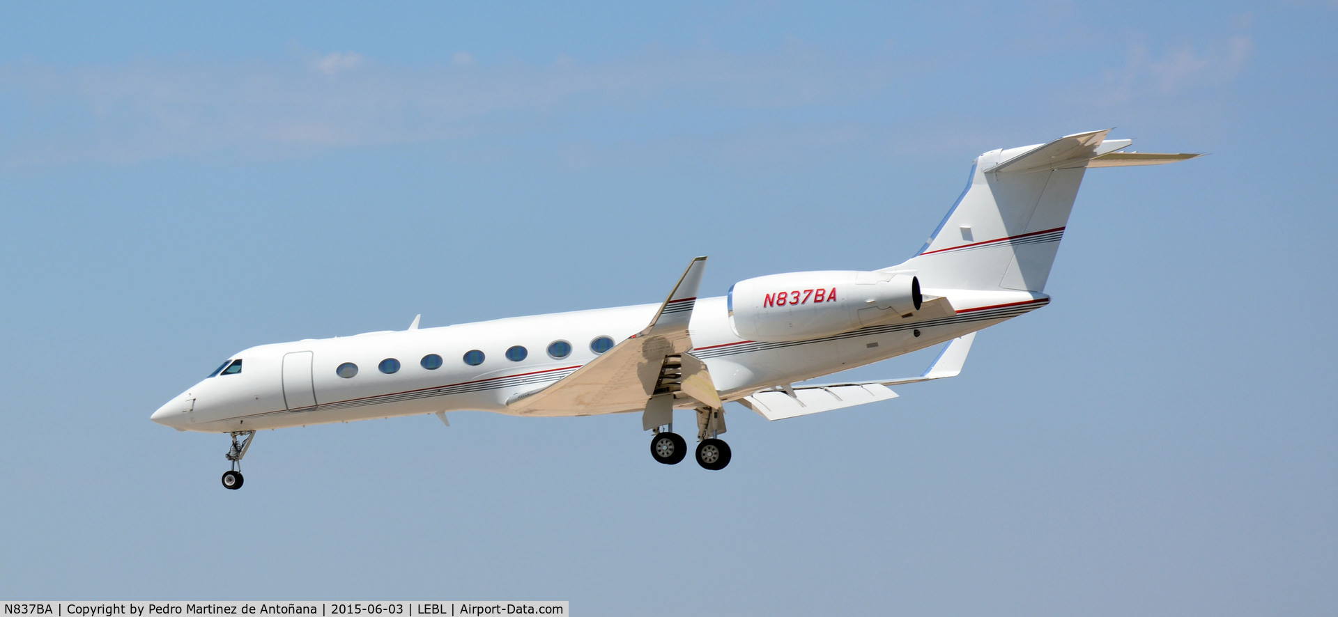 N837BA, 2006 Gulfstream Aerospace GV-SP (G550) C/N 5122, El Prat Barcelona - España