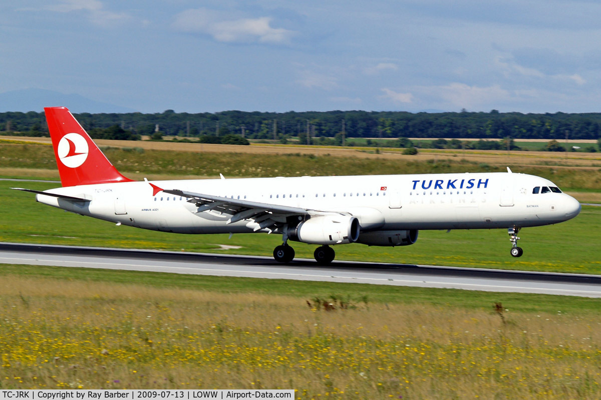 TC-JRK, 2008 Airbus A321-231 C/N 3525, Airbus A321-231 [3525] (THY Turkish Airlines) Vienna-Schwechat~OE 13/07/2009