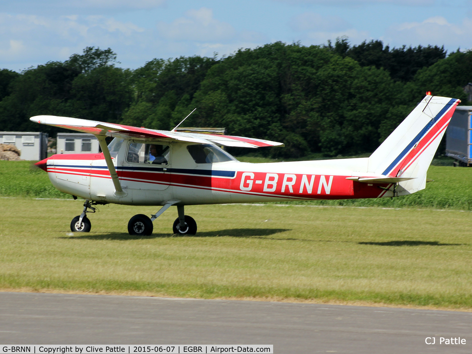 G-BRNN, 1980 Cessna 152 C/N 152-84735, In action at The Real Aeroplane Company Ltd Radial Fly-In, Breighton Airfield, Yorkshire, U.K.  - EGBR