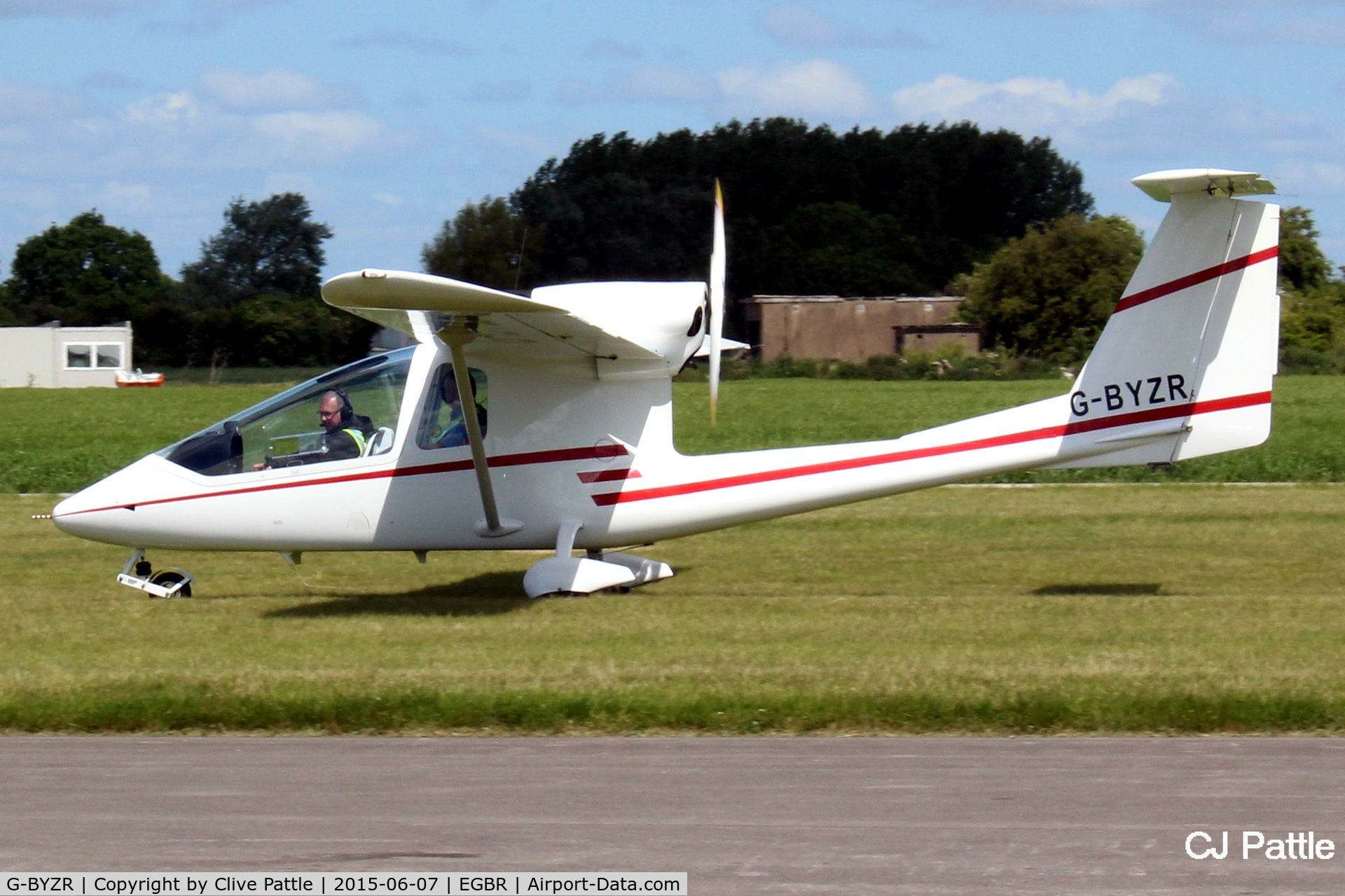 G-BYZR, 1996 Iniziative Industriali Italiane Sky Arrow 650TC C/N C001, In action at The Real Aeroplane Company Ltd Radial Fly-In, Breighton Airfield, Yorkshire, U.K.  - EGBR