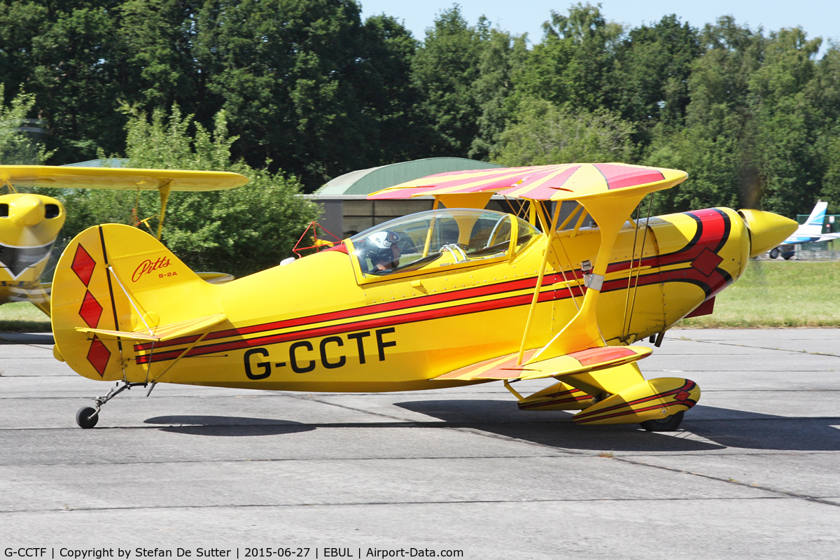 G-CCTF, 1977 Aerotek Pitts S-2A Special C/N 2146, Ursel Avia 2015.