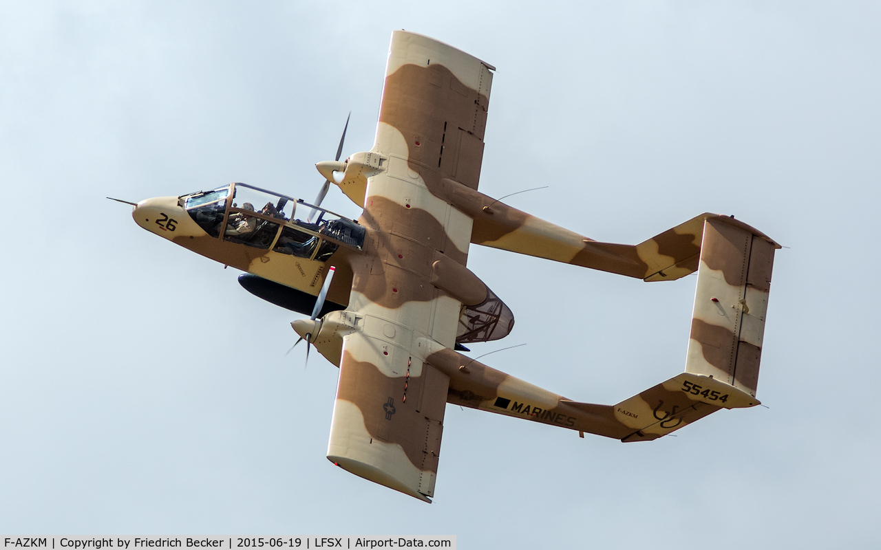 F-AZKM, 1971 North American OV-10B Bronco C/N 338-9 (305-65), flying display Meeting Aerienne Luxeuil le Bains