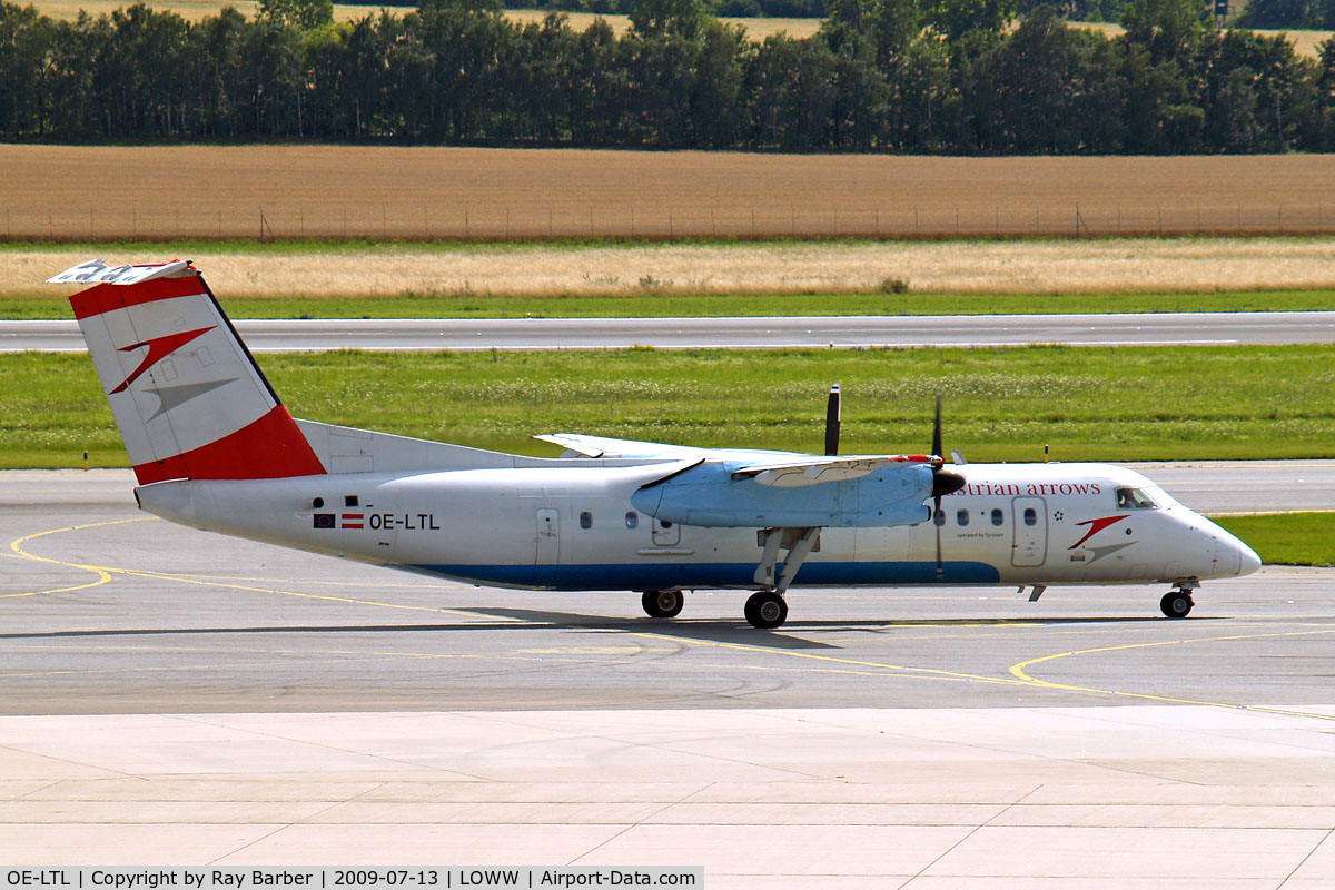 OE-LTL, 1997 De Havilland Canada DHC-8-314Q Dash 8 C/N 485, De Havilland Canada DHC-8Q-314 Dash 8 [485] (Austrian Arrows) Vienna-Schwechat~OE 13/07/2009