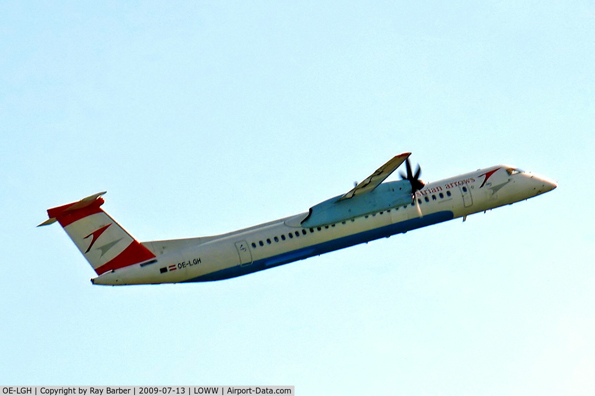 OE-LGH, 2002 De Havilland Canada DHC-8-402Q Dash 8 C/N 4075, De Havilland Canada DHC-8Q-402 Dash 8 [4075] (Austrian Arrows) Vienna-Schwechat~OE 13/07/2015