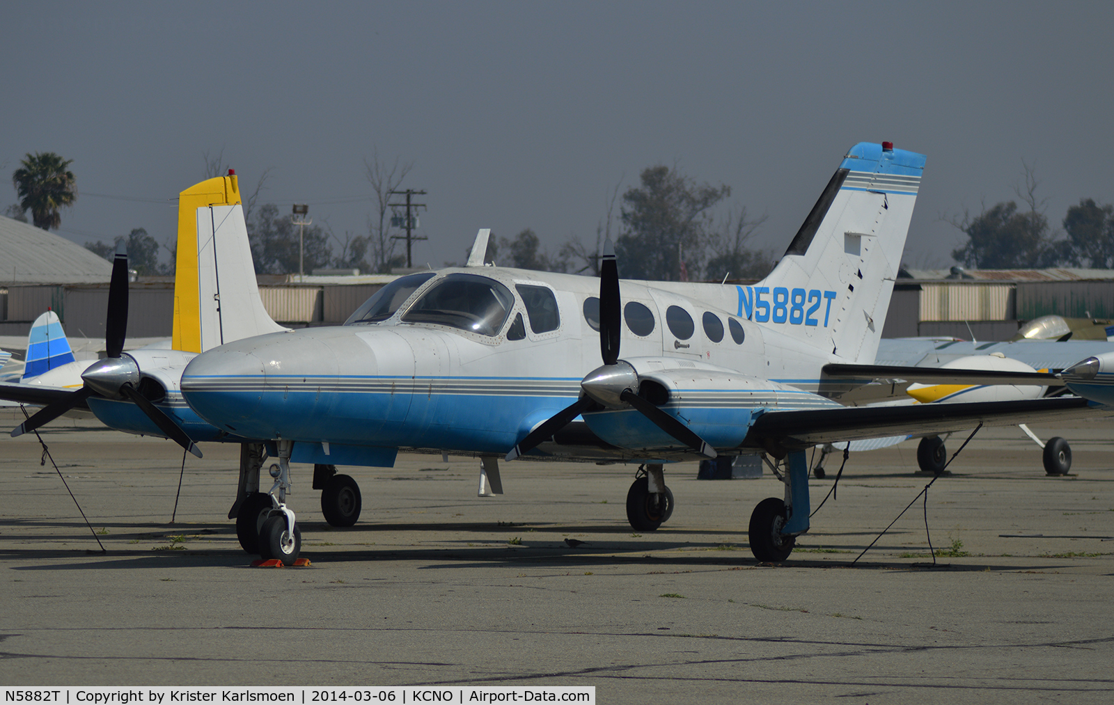 N5882T, 1973 Cessna 421B Golden Eagle C/N 421B0424, Based.