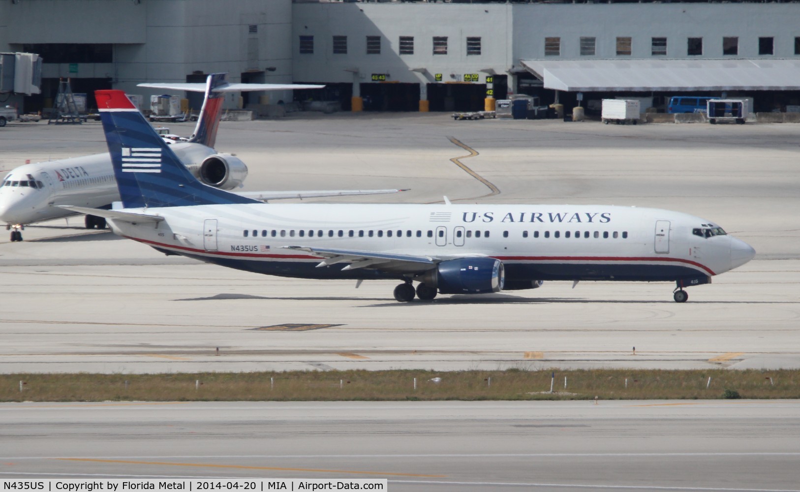 N435US, 1990 Boeing 737-4B7 C/N 24557, US Airways