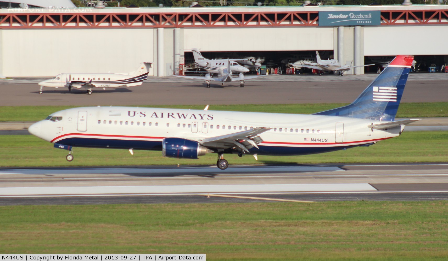 N444US, 1990 Boeing 737-4B7 C/N 24862, US Airways