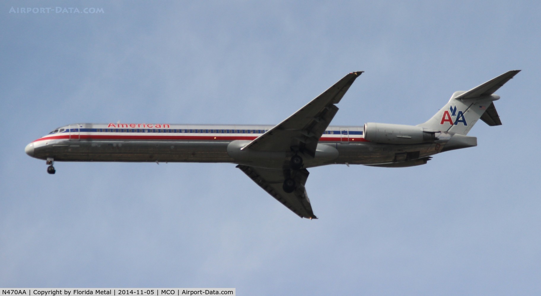 N470AA, 1988 McDonnell Douglas MD-82 (DC-9-82) C/N 49600, American