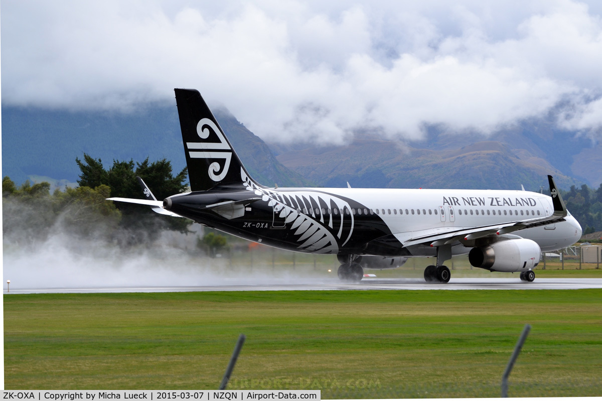 ZK-OXA, 2013 Airbus A320-232 C/N 5269, At Queenstown