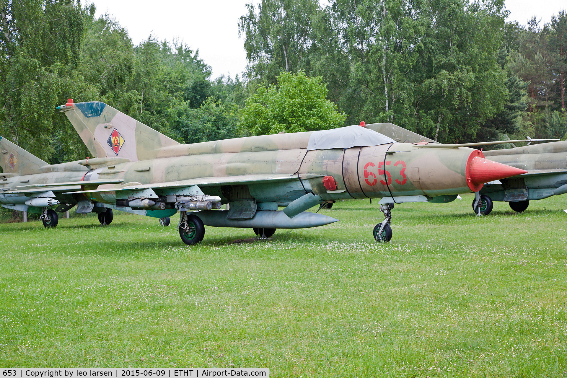 653, 1972 Mikoyan-Gurevich MiG-21MF C/N 5311, Flugplatzmuseum Cottbus 9.6.15