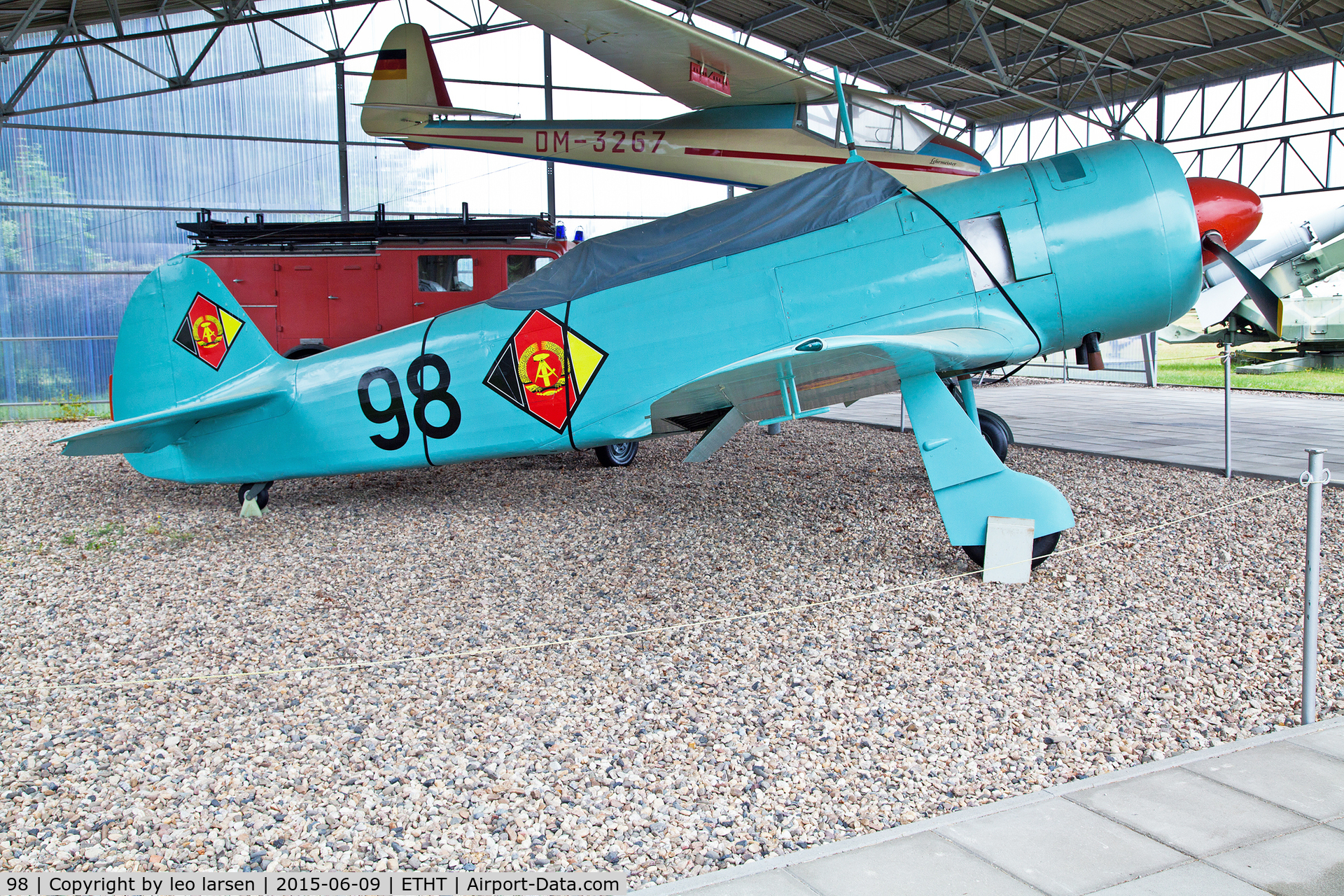 98, 1955 Let C-11 (Yak-11) C/N 68210, Flugplatzmuseum Cottbus 9.6.15