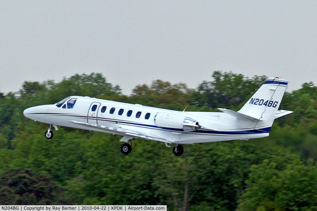 N204BG, 1999 Cessna 560 Citation Ultra C/N 560-0503, Cessna Citation Ultra [560-0503] Atlanta-Dekalb Peachtree~N 22/04/2010