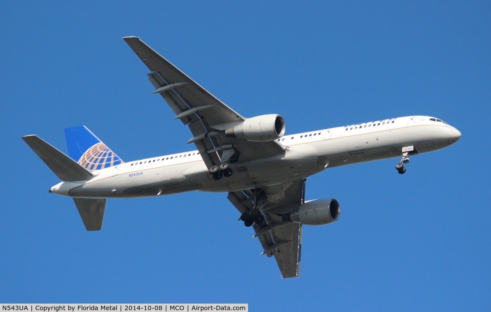 N543UA, 1991 Boeing 757-222 C/N 25698, United