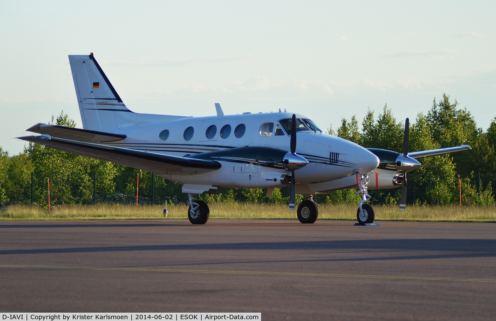 D-IAVI, Raytheon C90B King Air C/N LJ-1583, Parked.