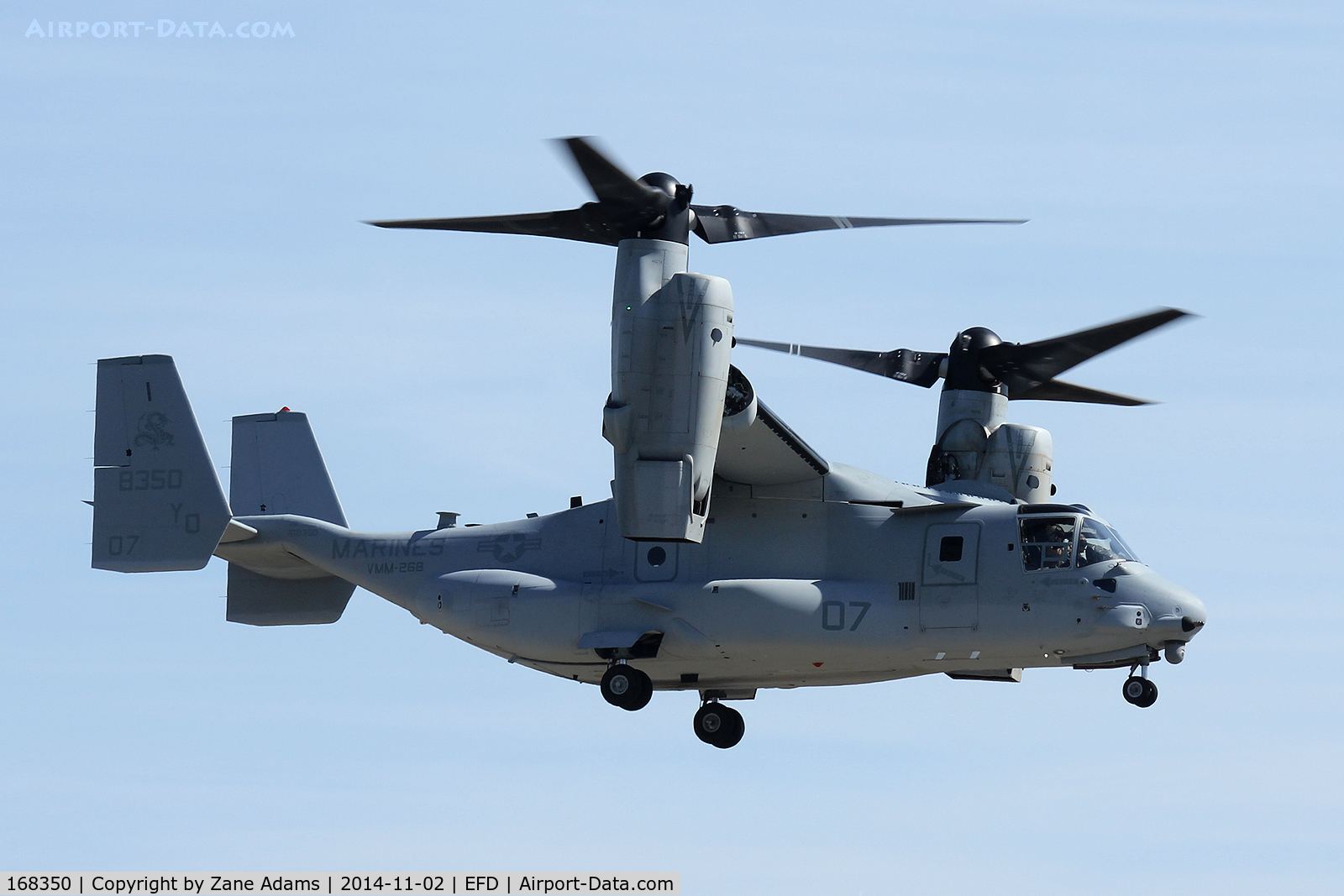 168350, 2014 Bell-Boeing MV-22B Osprey C/N D0253, At the 2014 Wings Over Houston Airshow