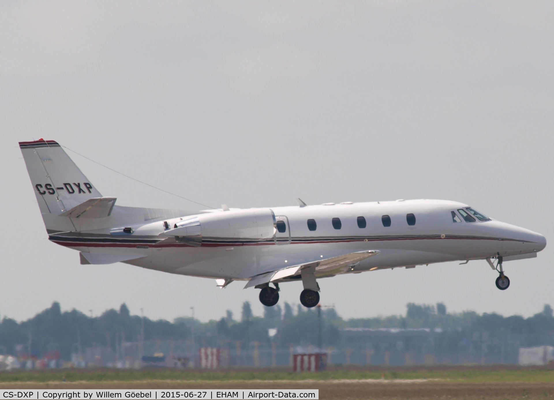 CS-DXP, 2007 Cessna 560XL Citation XLS C/N 560-5702, Landing on runway 27 of Schiphol Airport