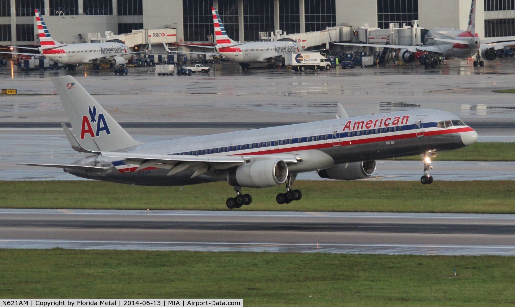 N621AM, 1990 Boeing 757-223 C/N 24579, American
