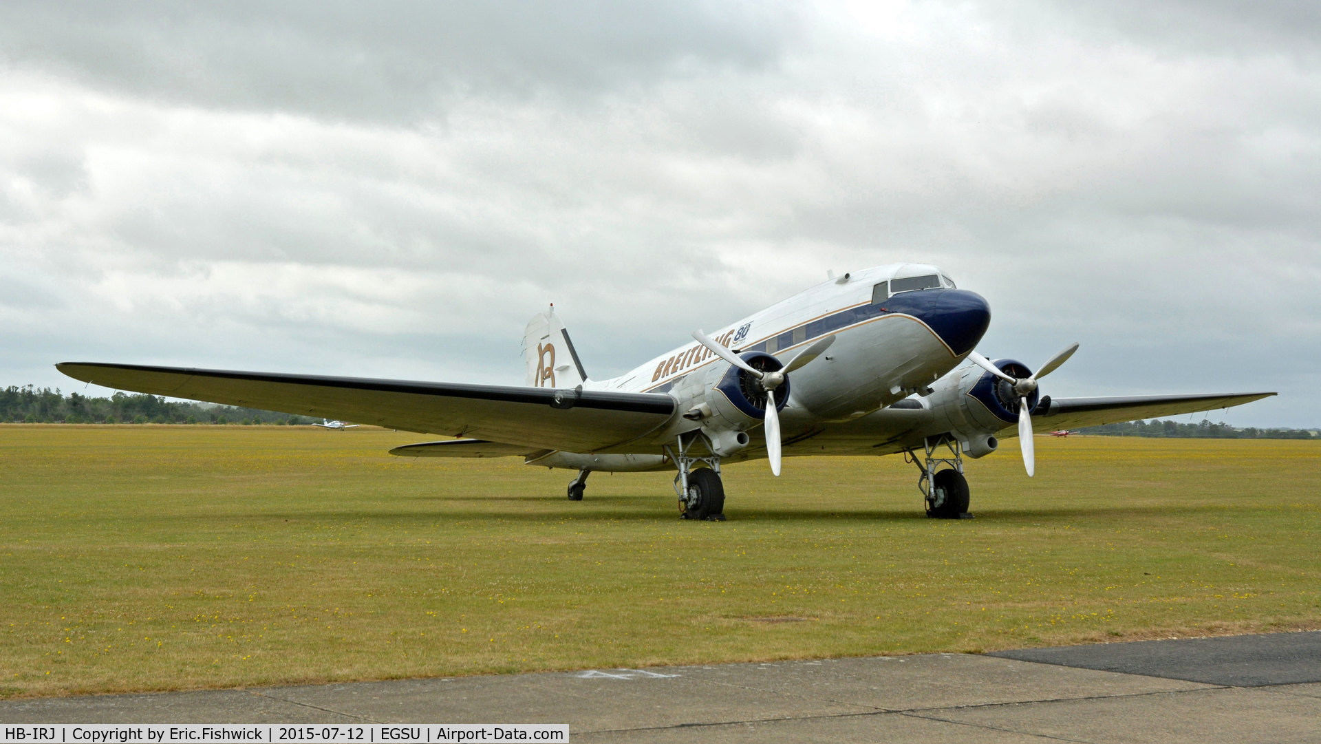 HB-IRJ, 1940 Douglas DC-3A-S4C4G C/N 2204, 3. HB-IRJ at The Flying Legends Air Show, July 2015.