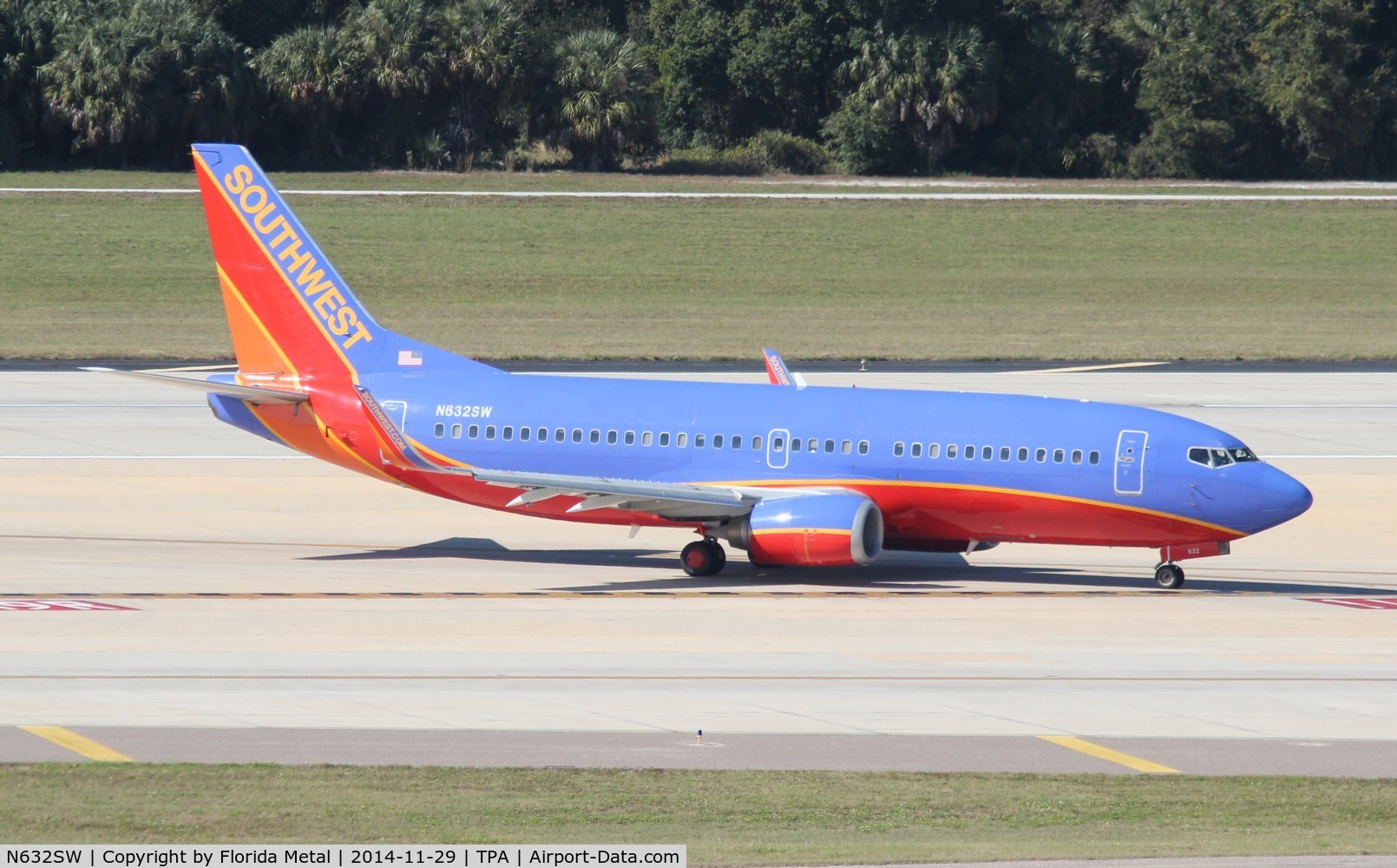 N632SW, 1996 Boeing 737-3H4 C/N 27707, Southwest