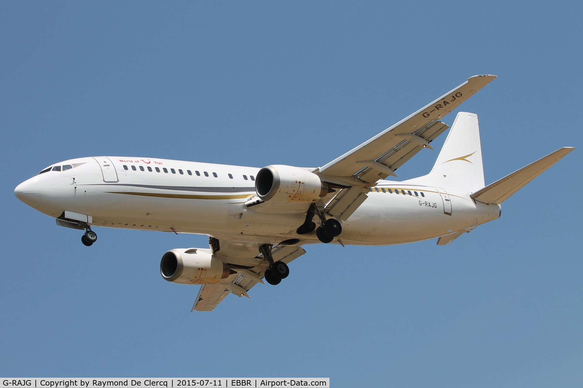 G-RAJG, 1992 Boeing 737-476 C/N 24439, Landing at Brussels Airport.