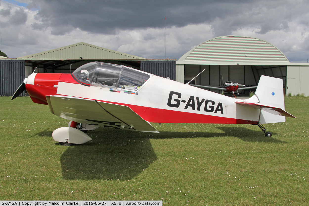 G-AYGA, 1956 SAN Jodel D-117 C/N 436, Jodel D-117 at Fishburn Airfield UK, June 27th 2015.