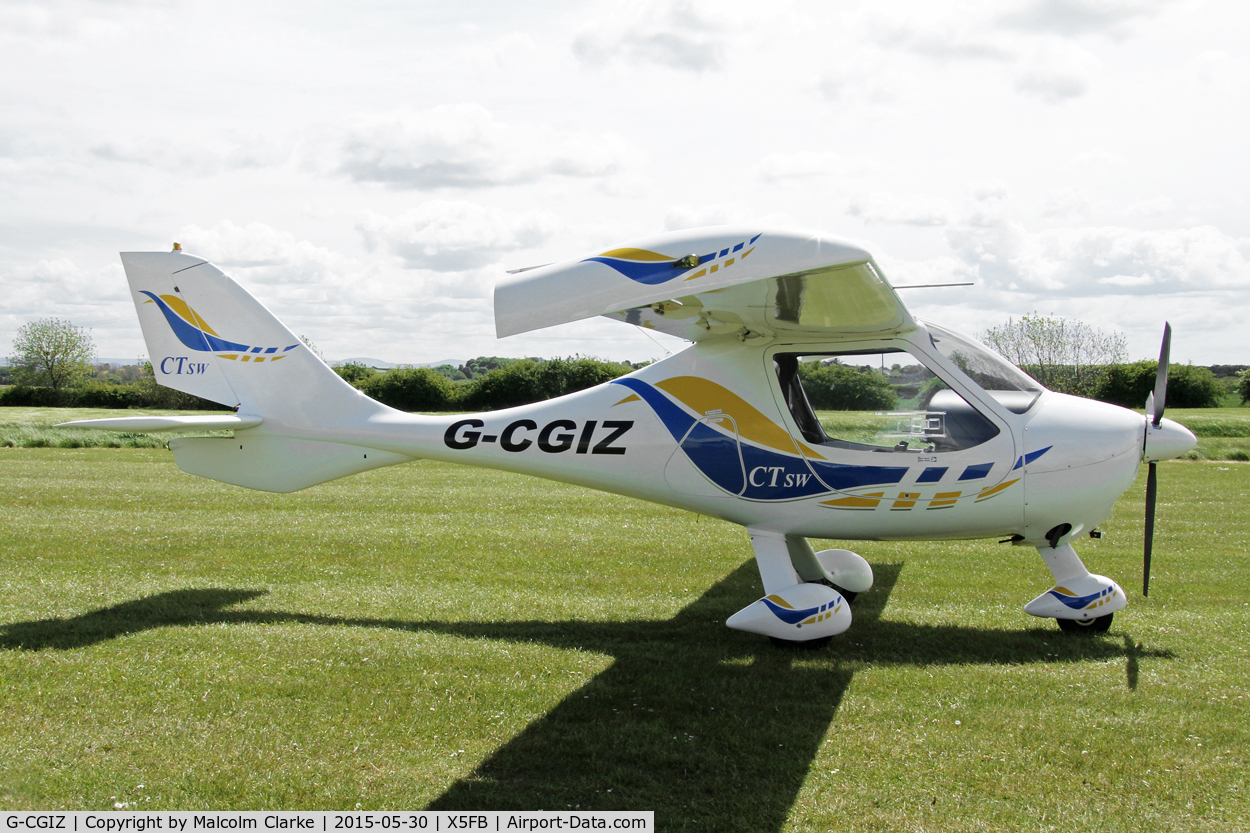 G-CGIZ, 2010 Flight Design CTSW C/N 8512, Flight Design CTSW  at Fishburn Airfield, May 30th 2015.