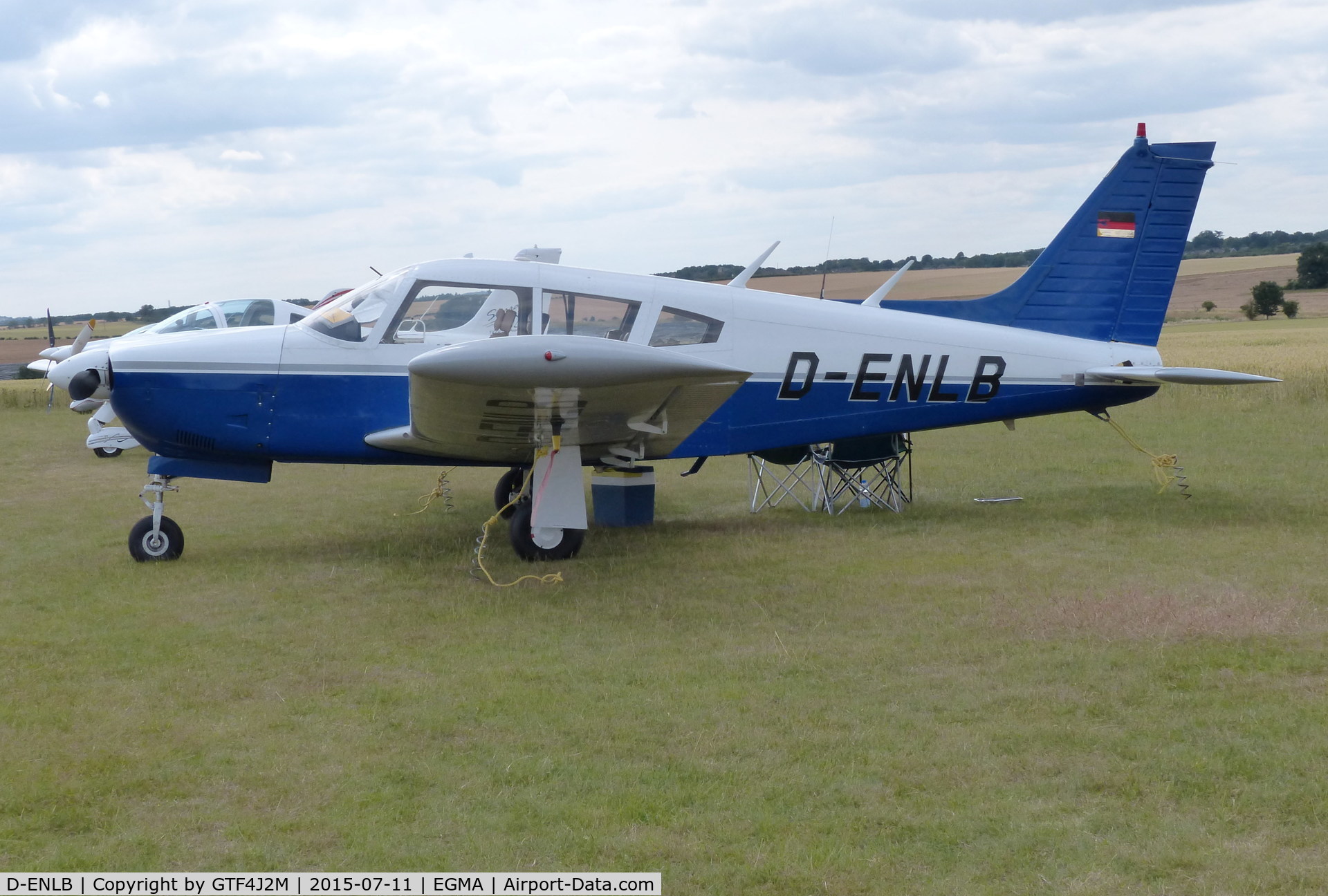 D-ENLB, Piper PA-28R-200 Cherokee Arrow C/N 28R-7235261, D-ENLB at Fowlmere 11.7.15