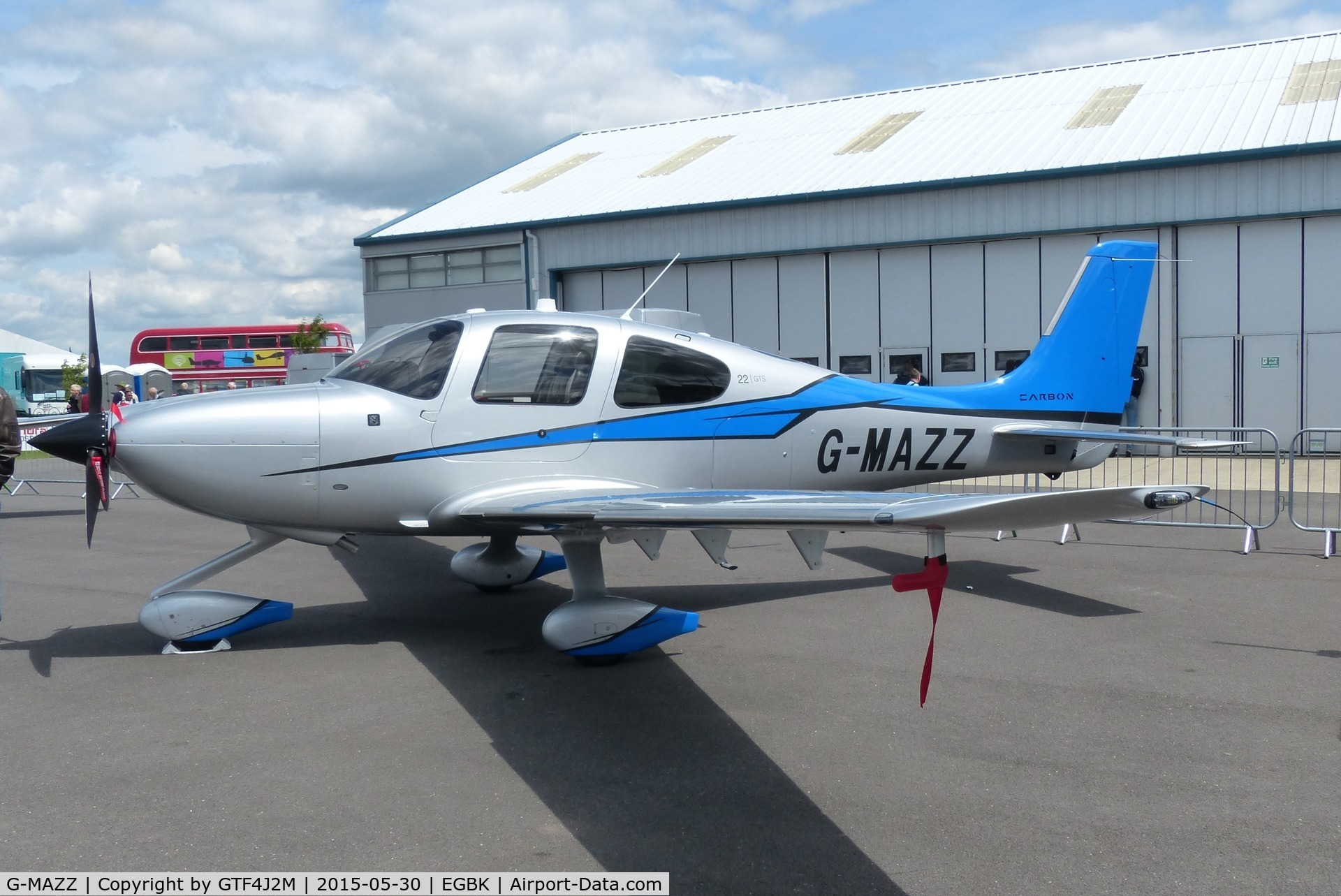 G-MAZZ, 2014 Cirrus SR22 C/N 4135, G-MAZZ at Aero Expo Sywell 30.5.15