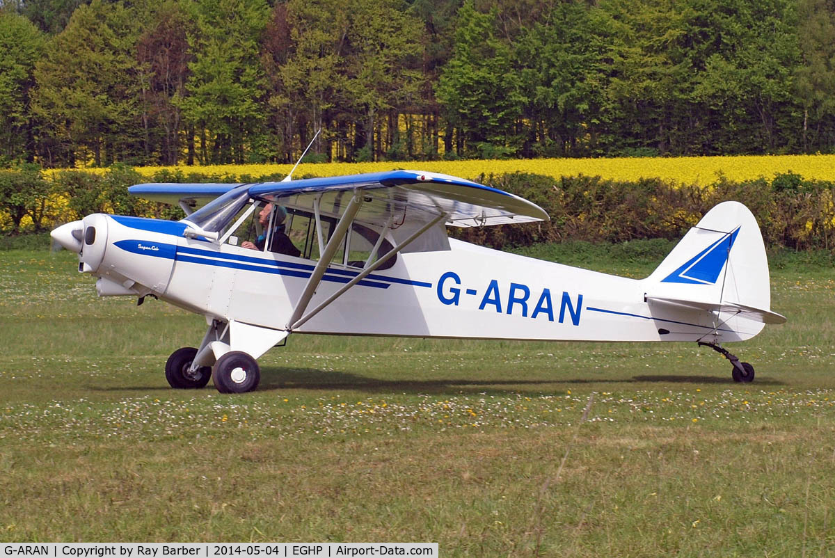 G-ARAN, 1960 Piper PA-18-150 Super Cub C/N 18-7307, Piper PA-18-150 Super Cub [18-7307]  Popham~G 04/05/2014
