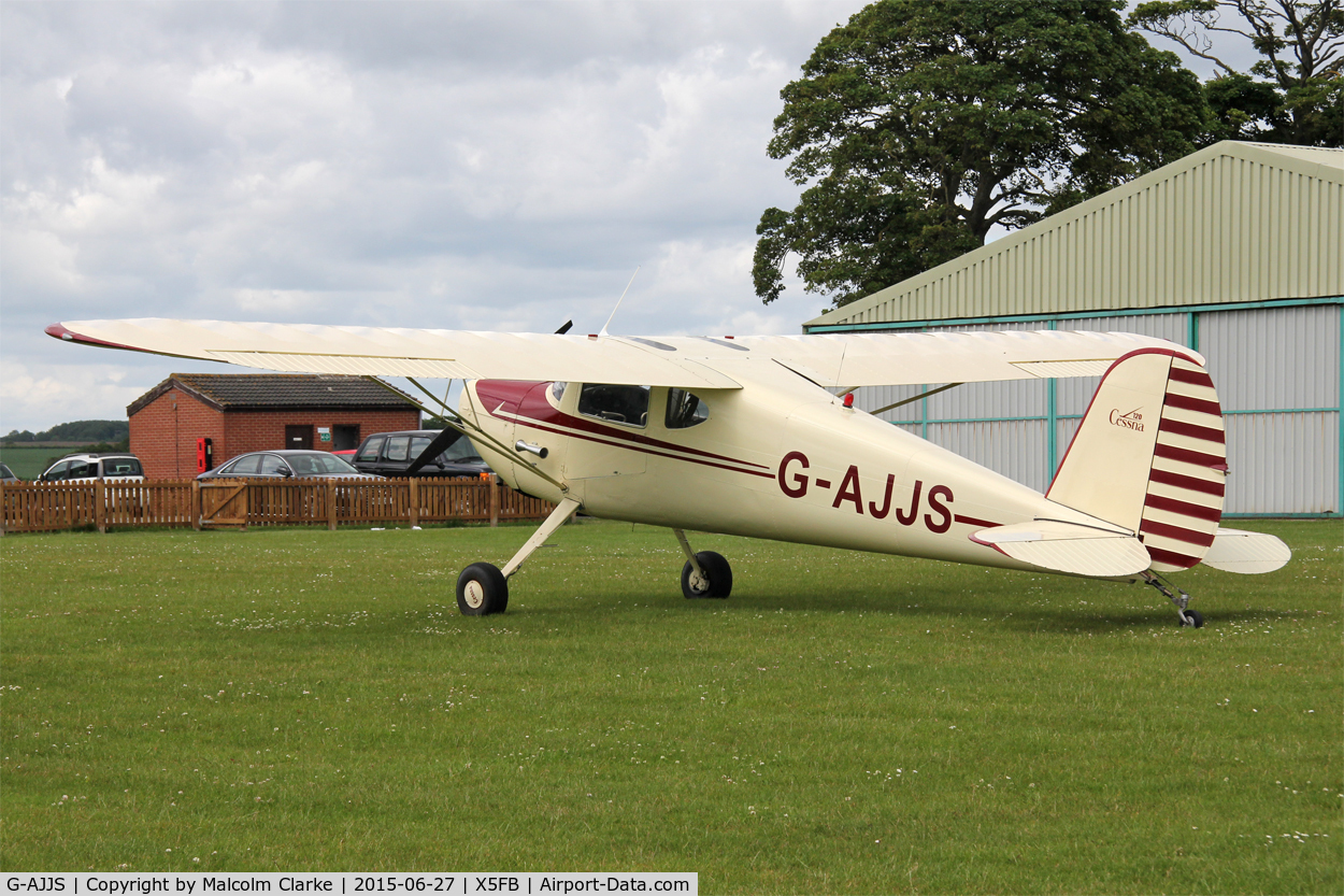 G-AJJS, 1947 Cessna 120 C/N 13047, Cessna 120 at Fishburn Airfield UK, June 27th 2015.