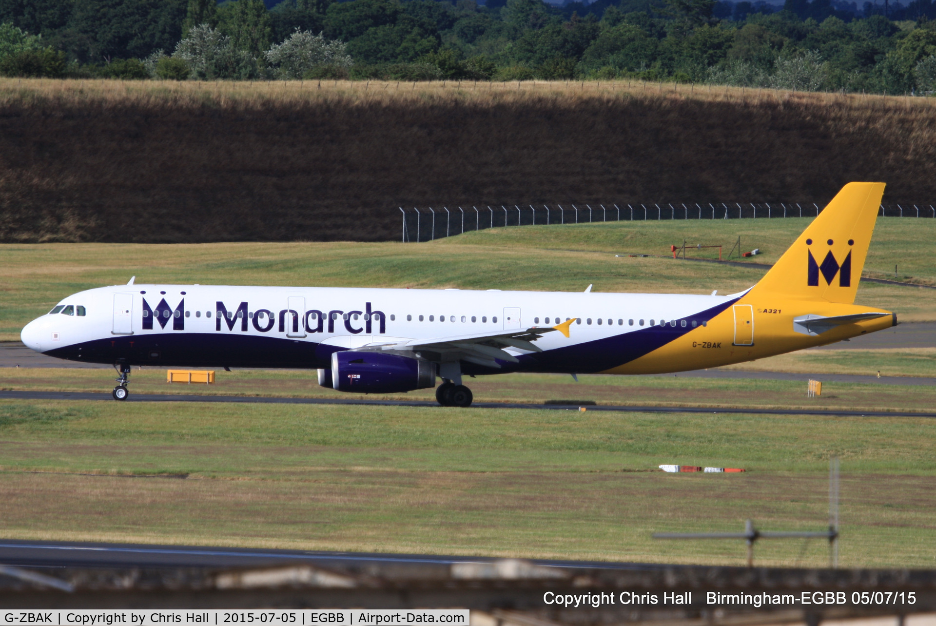 G-ZBAK, 2008 Airbus A321-231 C/N 3458, Monarch