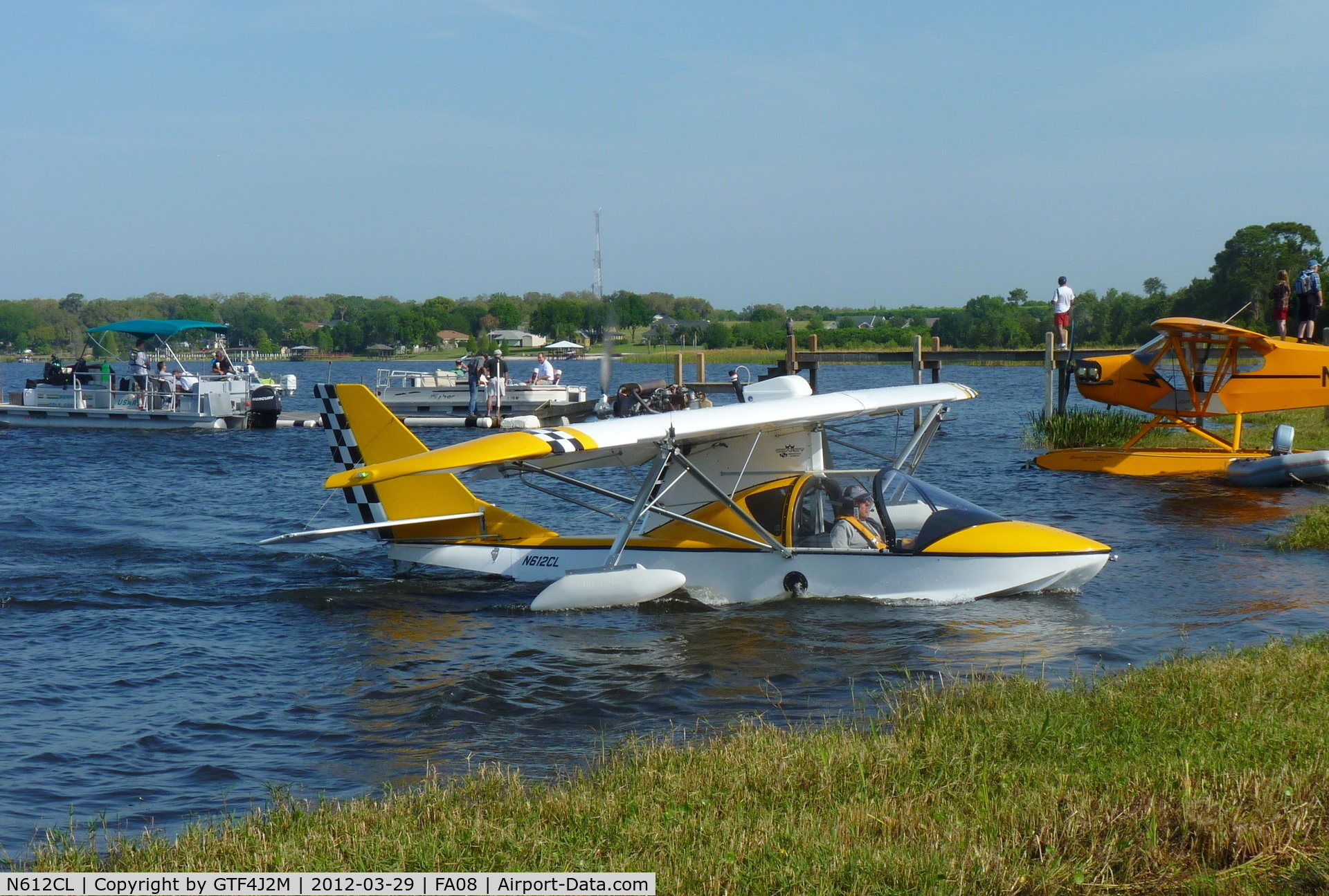 N612CL, Progressive Aerodyne SEAREY C/N 1DK391C, N612CL at Lake Agnes Splash-in 29.3.12