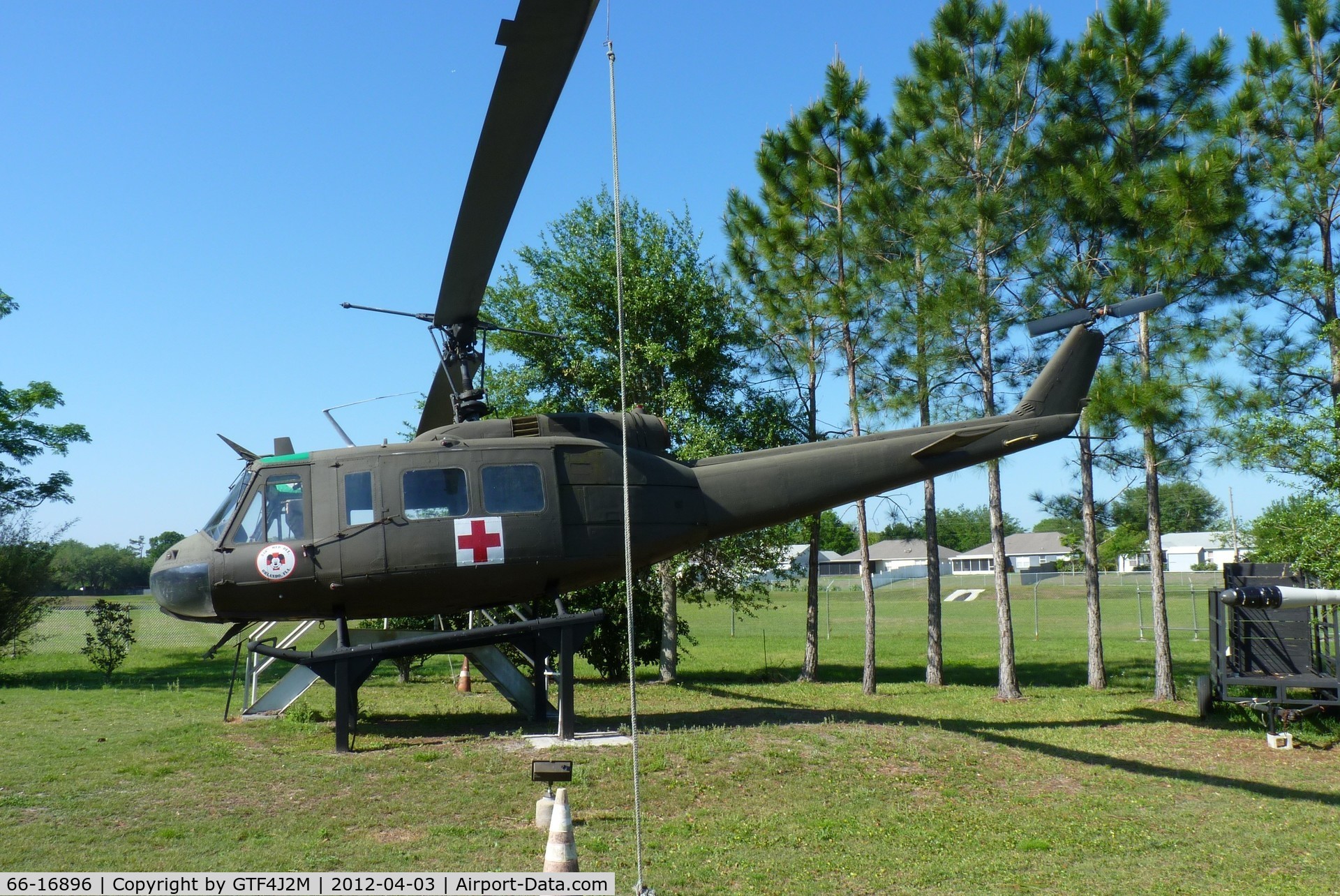 66-16896, 1966 Bell UH-1V Iroquois C/N 9090, 66-16896 ex US Army-346 MedDet displayed at Vietnam Memorial Museum, Orlando 3.4.12