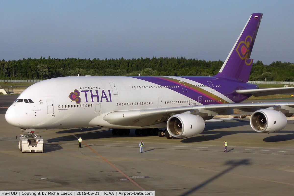 HS-TUD, 2012 Airbus A380-841 C/N 122, At Narita