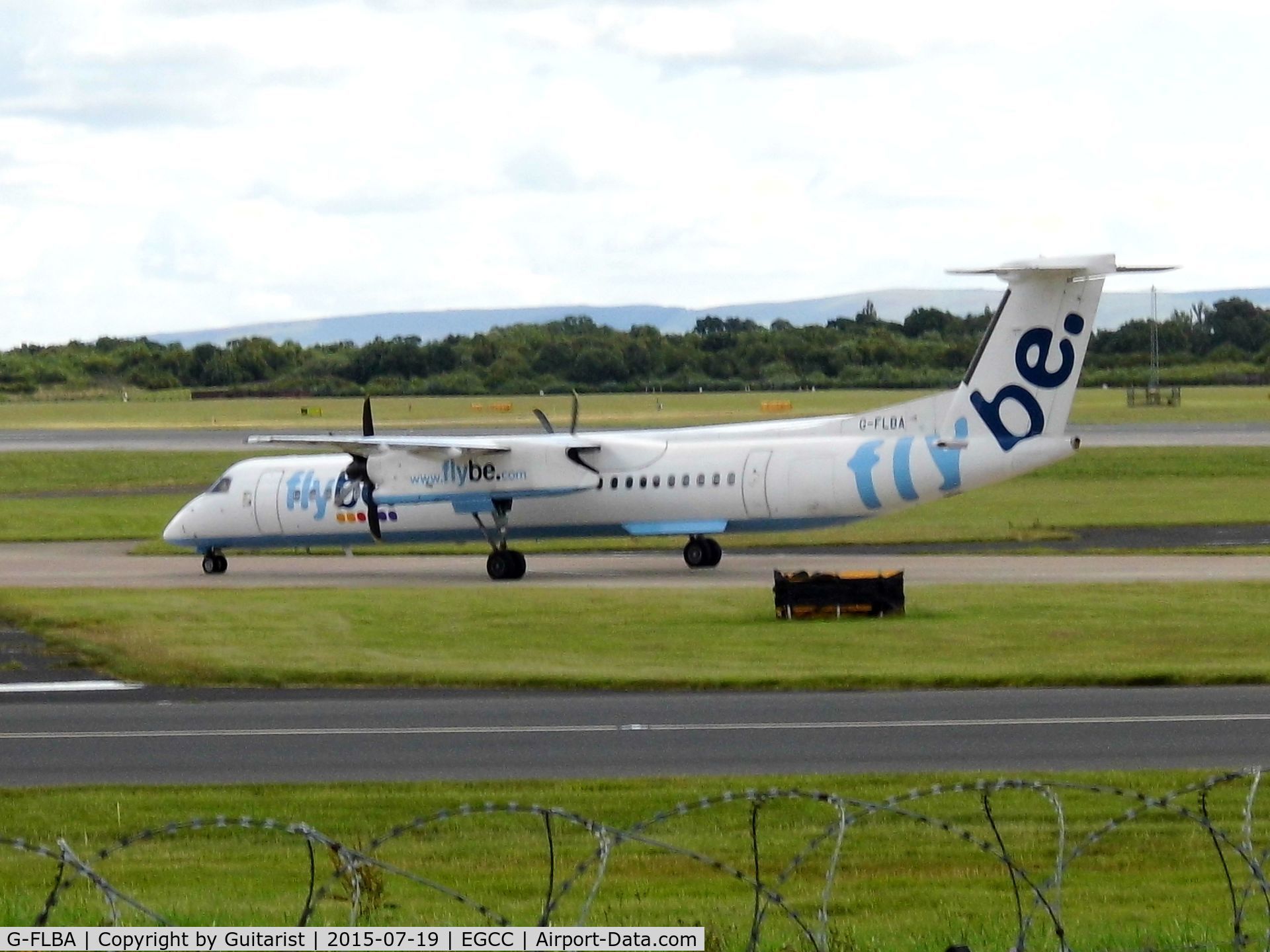 G-FLBA, 2009 De Havilland Canada DHC-8-402Q Dash 8 C/N 4253, At Manchester