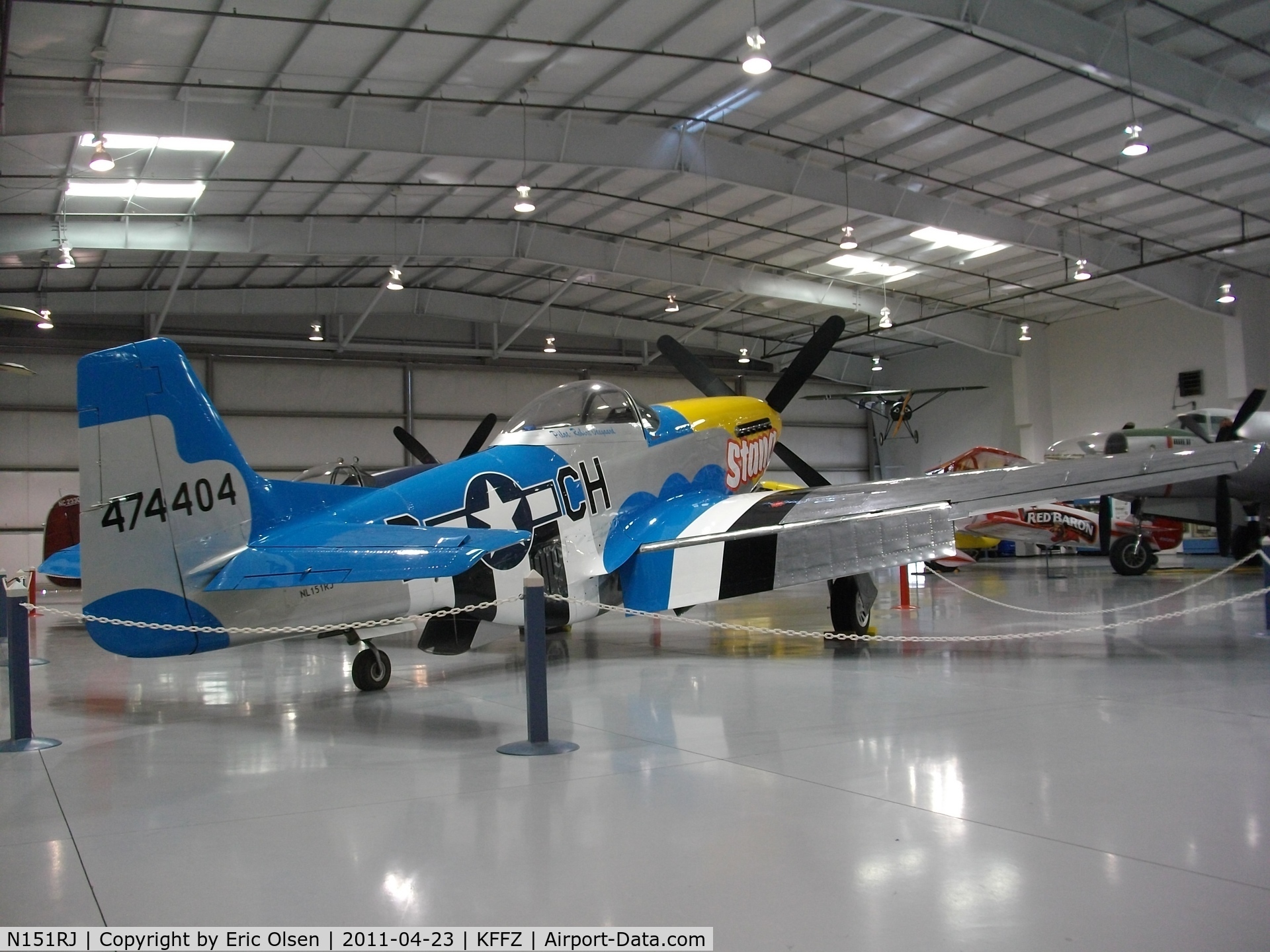 N151RJ, North American P-51D Mustang C/N 44-74404, NA P-51 Mustang at the Commemorative Air Force Arizona Wing.