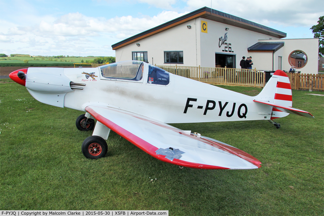 F-PYJQ, 1981 Nicollier HN-433 Menestrel C/N 02, Nicollier HN-433 Menestrel at Fishburn Airfield, May 30th 2015.