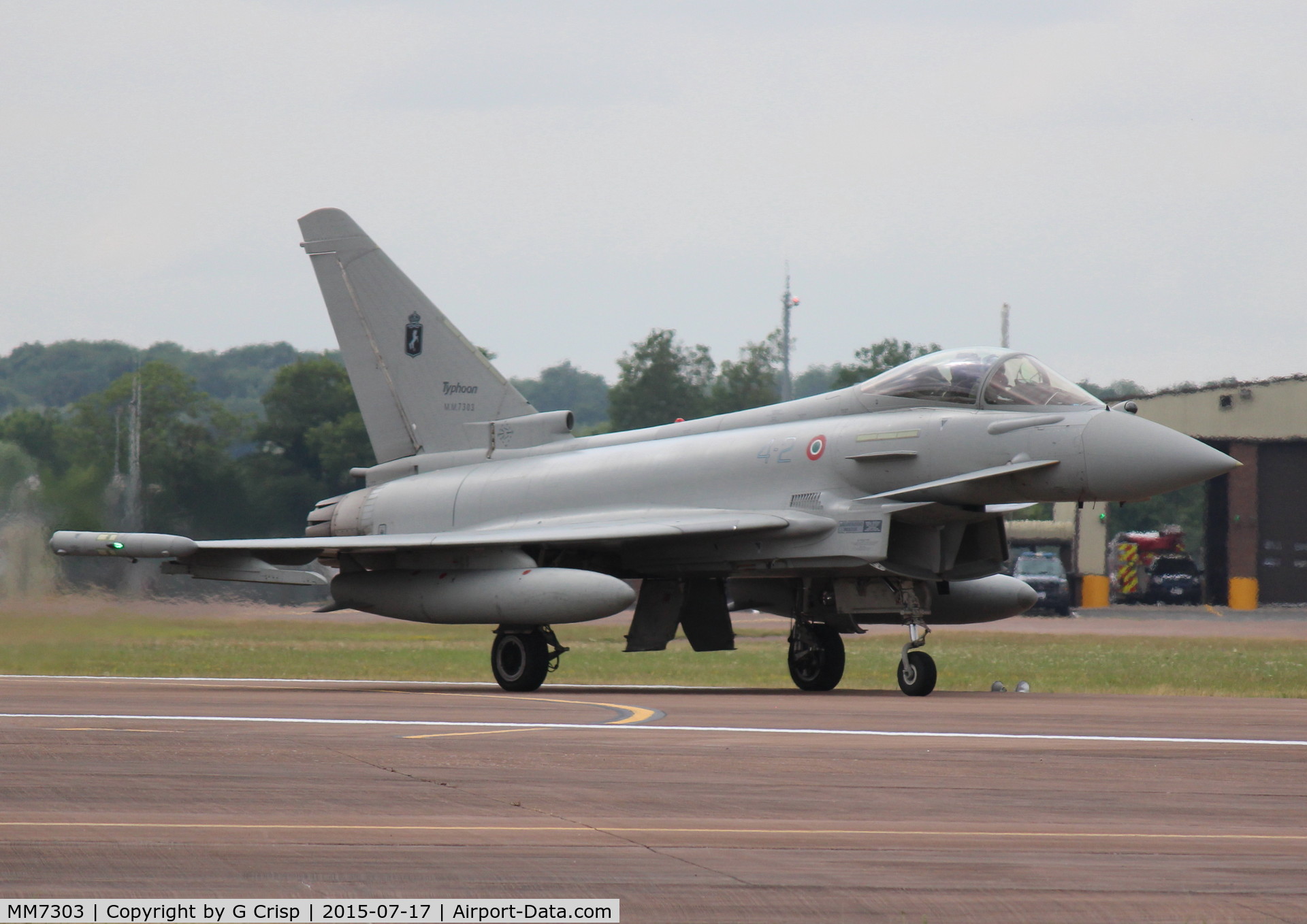 MM7303, Eurofighter EF-2000 Typhoon S C/N IS035, RIAT 2015, Fairford