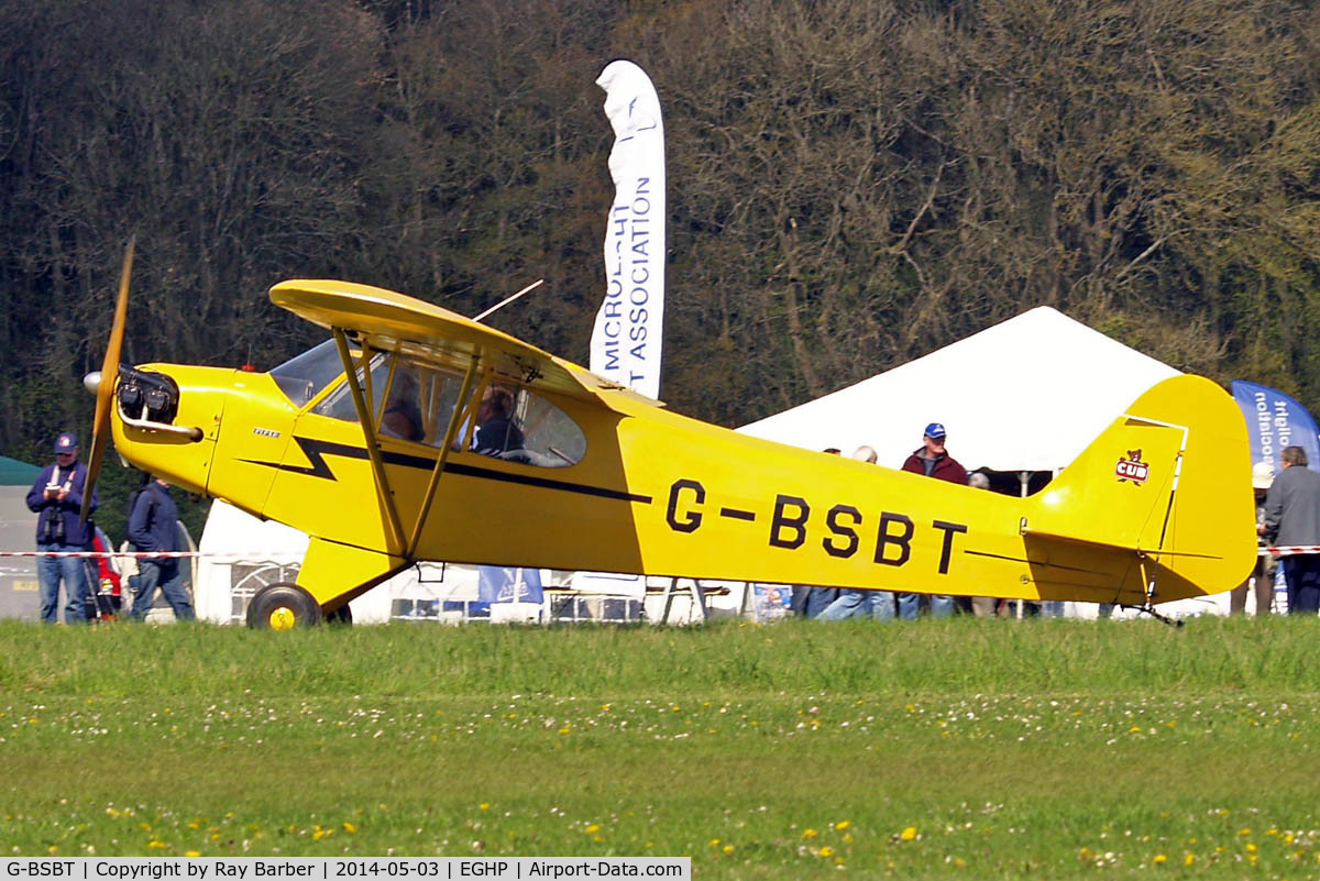 G-BSBT, 1946 Piper J3C-65 Cub Cub C/N 17712, Piper J-3C-65 Cub [17712] Popham~G 03/05/2014