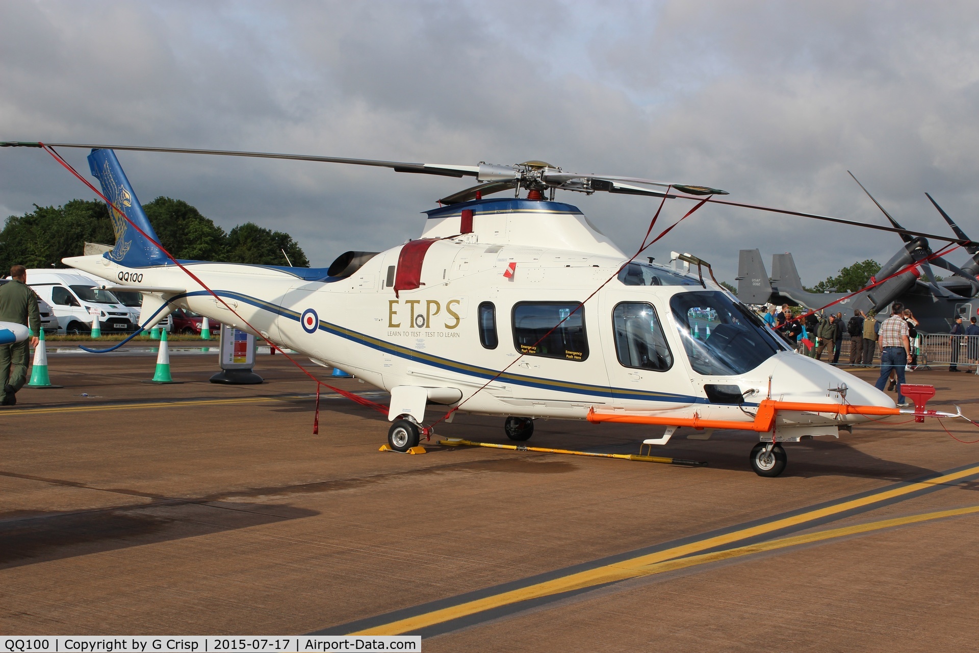 QQ100, 2001 Agusta A-109E Power C/N 11131, RIAT 2015, Fairford UK