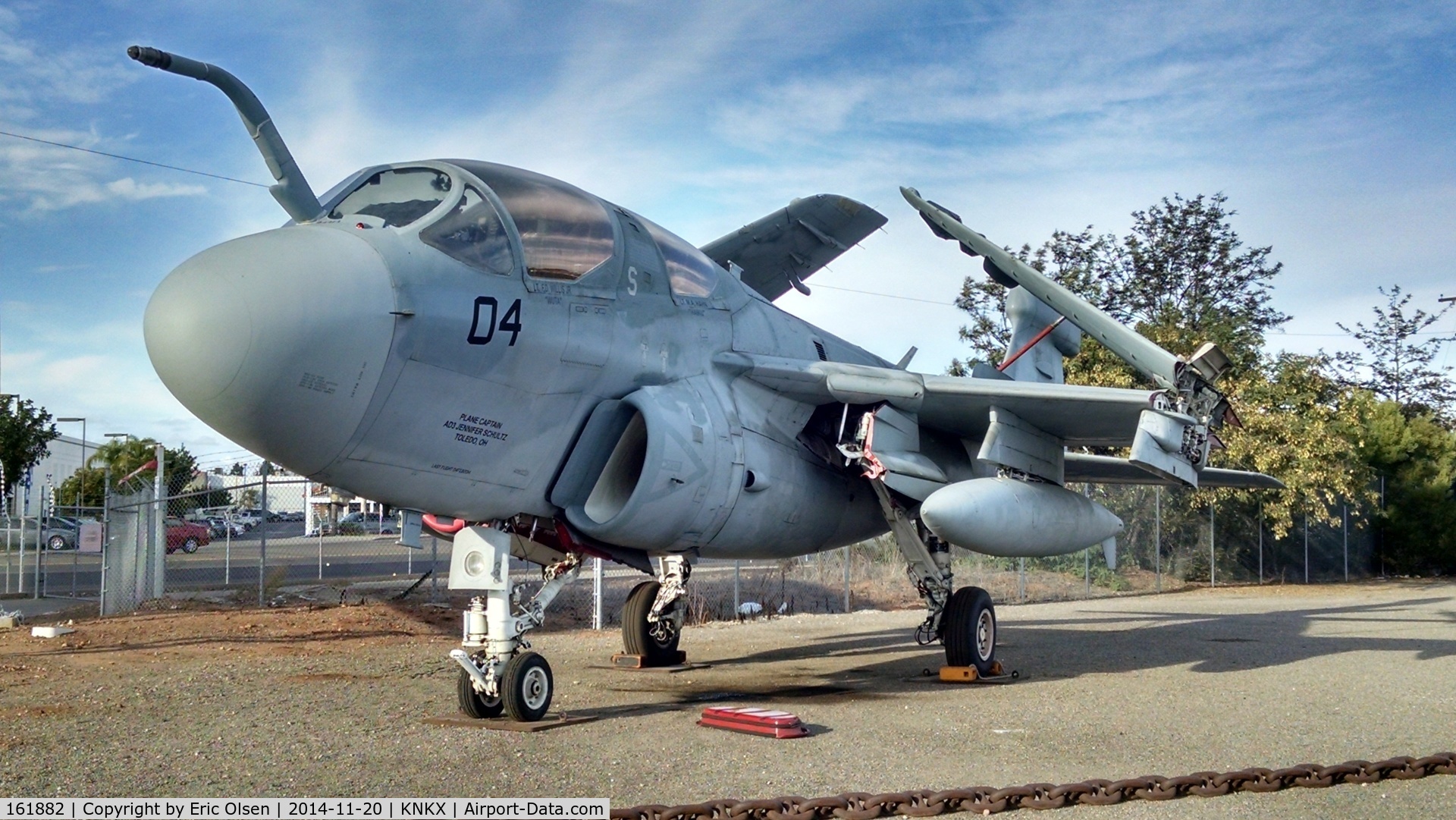 161882, Grumman EA-6B Prowler C/N P-105, Grumman EA-6B BuNo 161882 at the Flying Leatherneck Museum at Miramar. They acquired this example in Feb of 2014 from VAQ 131 