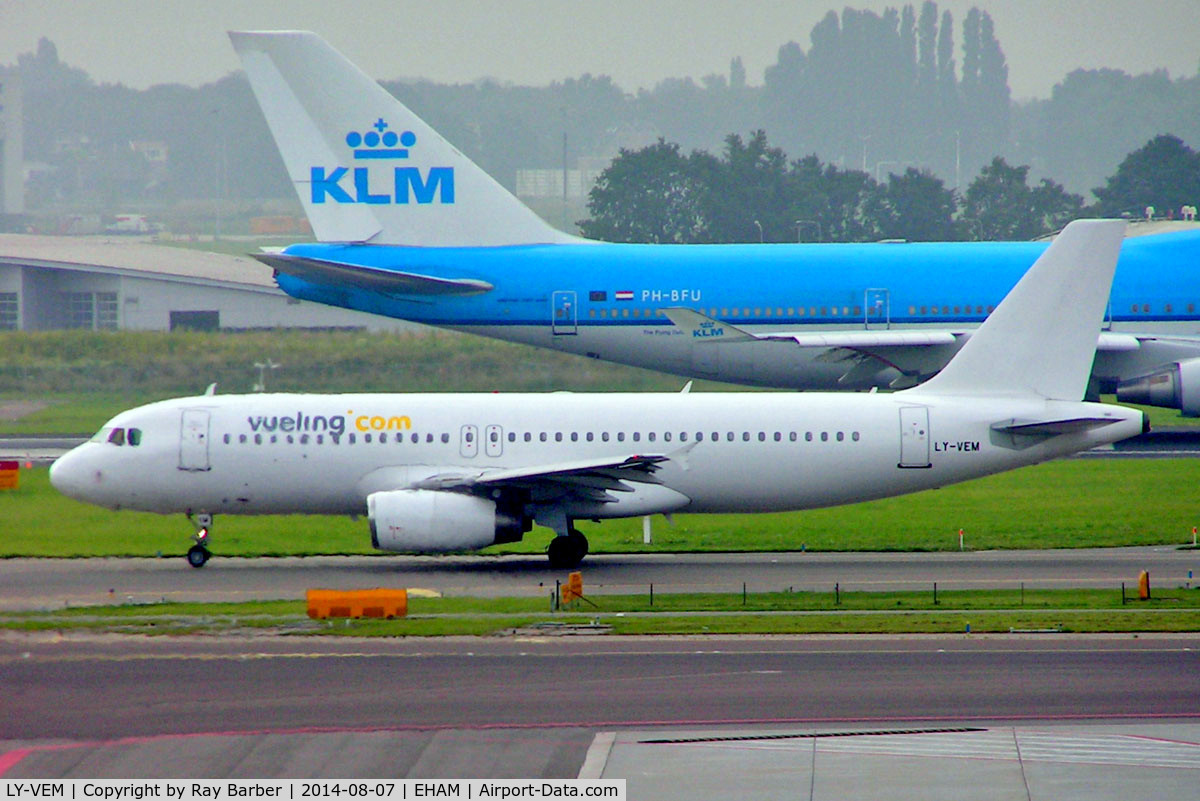 LY-VEM, 1997 Airbus A320-233 C/N 747, Airbus A320-233 [0747] [Vueling Airlines) Amsterdam-Schiphol~PH 07/08/2014