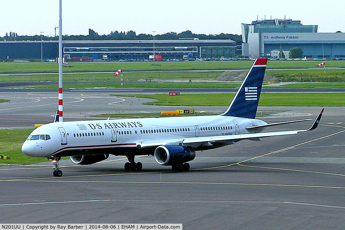 N201UU, 1995 Boeing 757-2B7 C/N 27810, Boeing 757-2B7 [27810] (US Airways) Amsterdam-Schiphol~PH 06/08/2014
