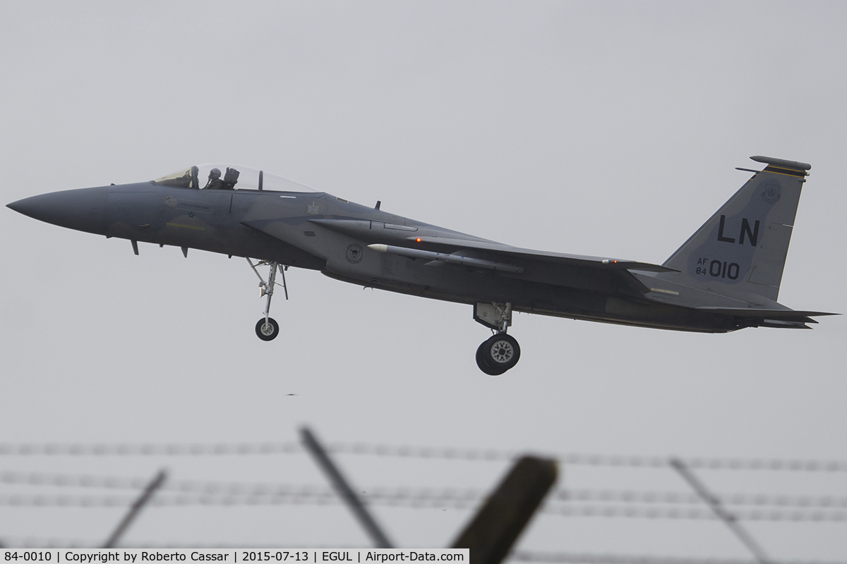 84-0010, 1984 McDonnell Douglas F-15C Eagle C/N 0919/C313, Lakenheath