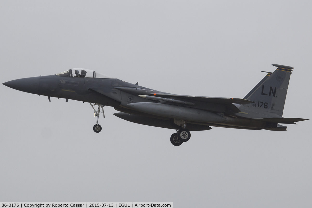 86-0176, 1986 McDonnell Douglas F-15C Eagle C/N 1027/C404, Lakenheath