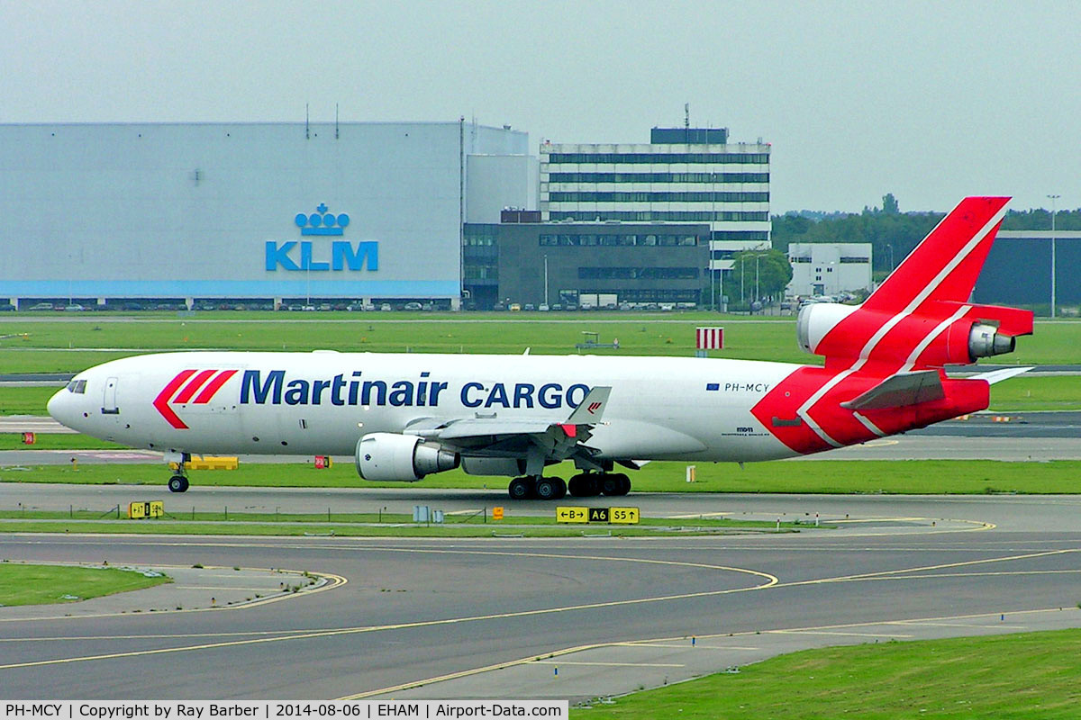 PH-MCY, 1991 McDonnell Douglas MD-11F C/N 48445, McDonnell-Douglas MD-11CF [48445] (Marinair Cargo) Amsterdam-Schiphol~PH 06/08/2014