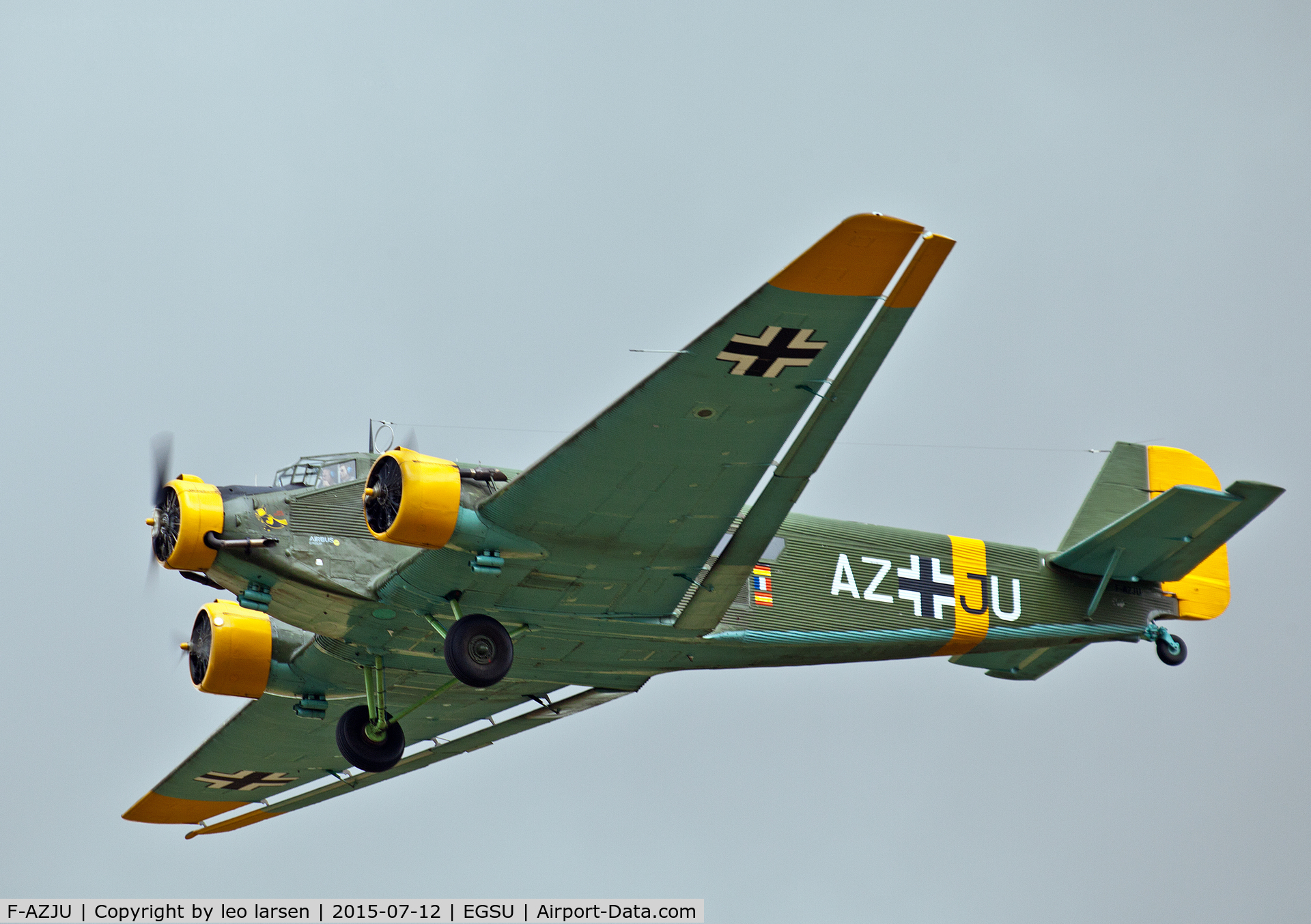 F-AZJU, 1952 Junkers (CASA) 352L (Ju-52) C/N 103, Duxford 12.7.15