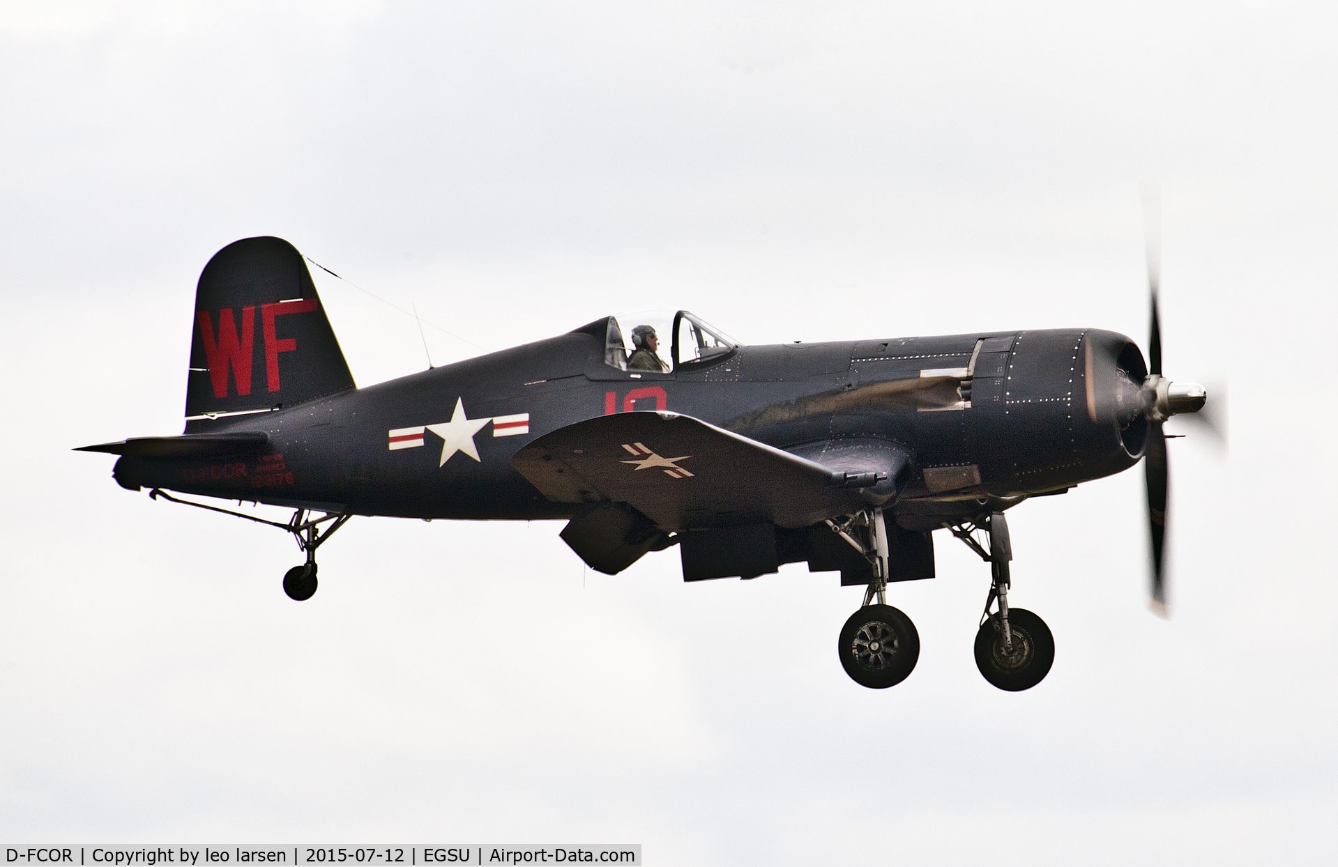 D-FCOR, 1950 Vought F4U-5NL Corsair C/N 124541, Duxford 12.7.15