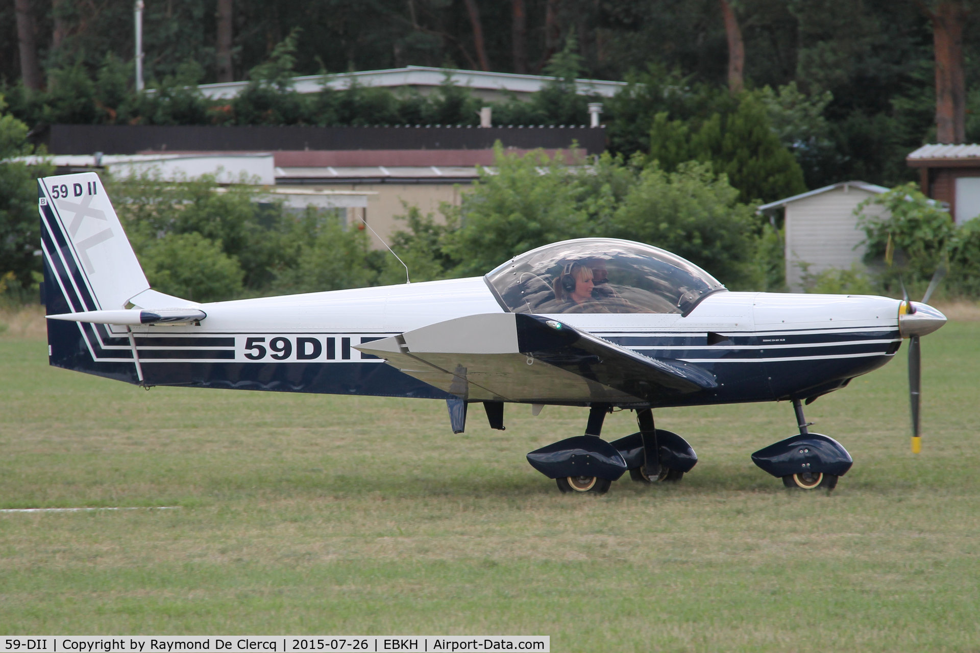 59-DII, Zenair CH-601XL Zodiac C/N 6-9727, Visitor at the Keiheuvel fly-in.  ex OO-E96.